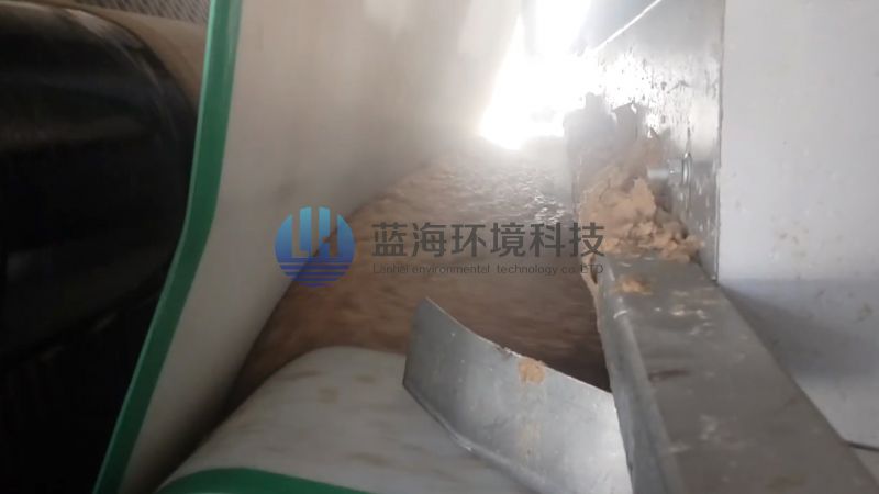 柳州沁原紙業(yè)丨雙網轉鼓擠漿機桉木化學漿脫水現(xiàn)場